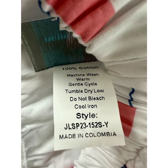 NEW James & Lottie Conrad Shorts White Blue Red Sailboats Cotton Preppy Classic - Picture 4 of 5